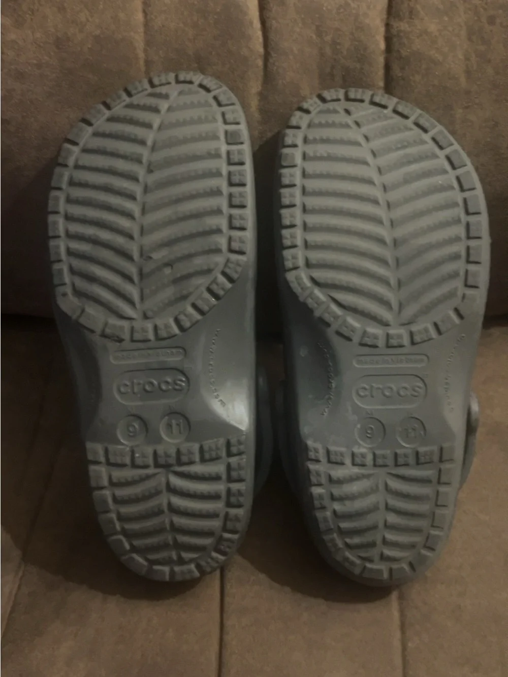 Crocs Gray Comfort Clogs
